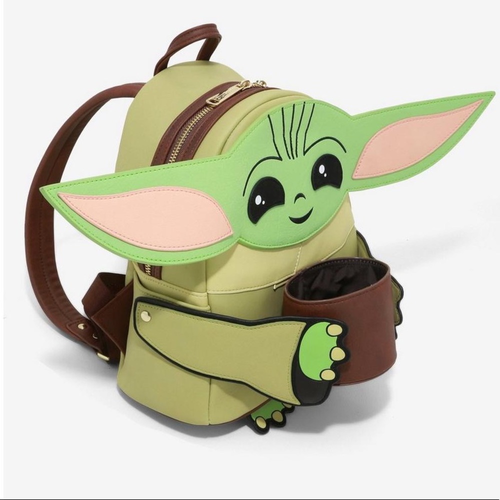New Baby Yoda Loungefly Backpack - Picture 3 of 6